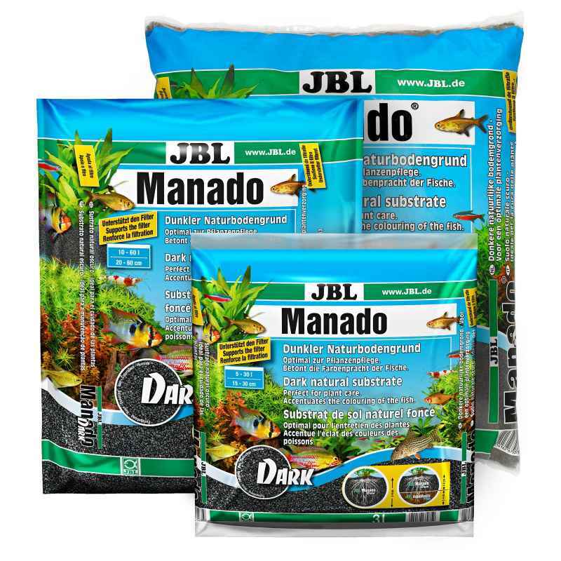 JBL (ДжиБиЭль) Manado Dark - Тёмный натуральный субстрат для аквариумов (3 л) в E-ZOO
