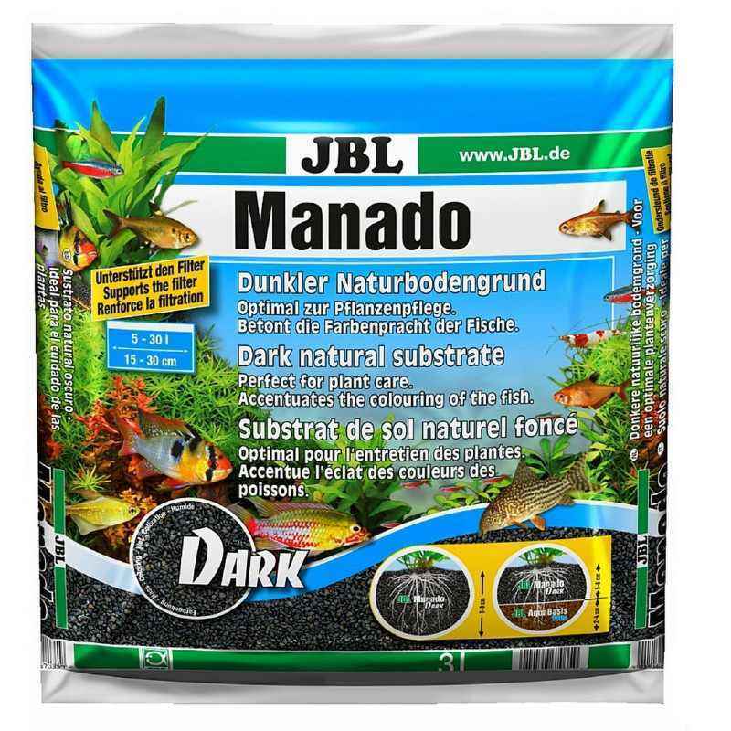 JBL (ДжиБиЭль) Manado Dark - Тёмный натуральный субстрат для аквариумов (3 л) в E-ZOO