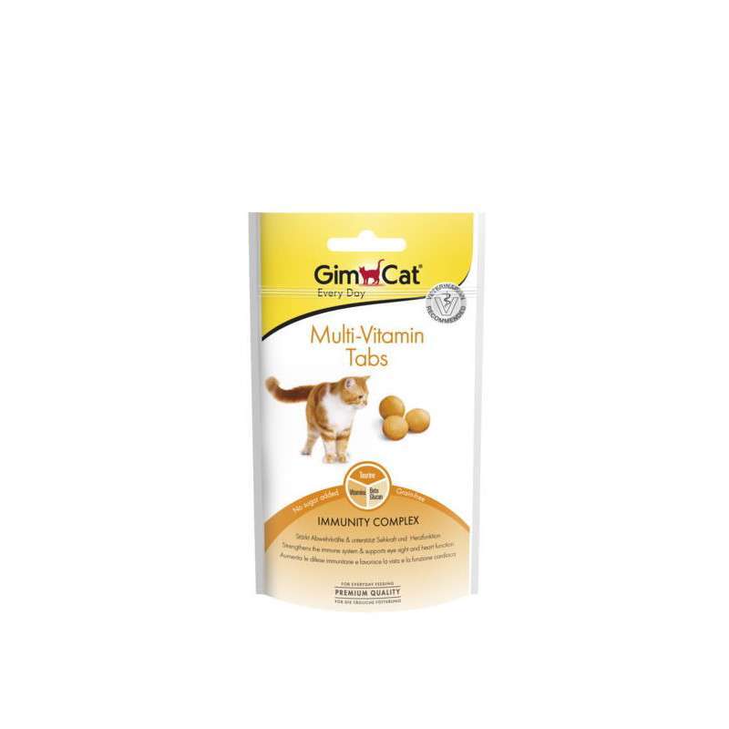 GimCat (ДжимКет) Every Day Multi-Vitamin Tabs - Пігулки для дорослих котів "Мультивітамін" (40 г) в E-ZOO