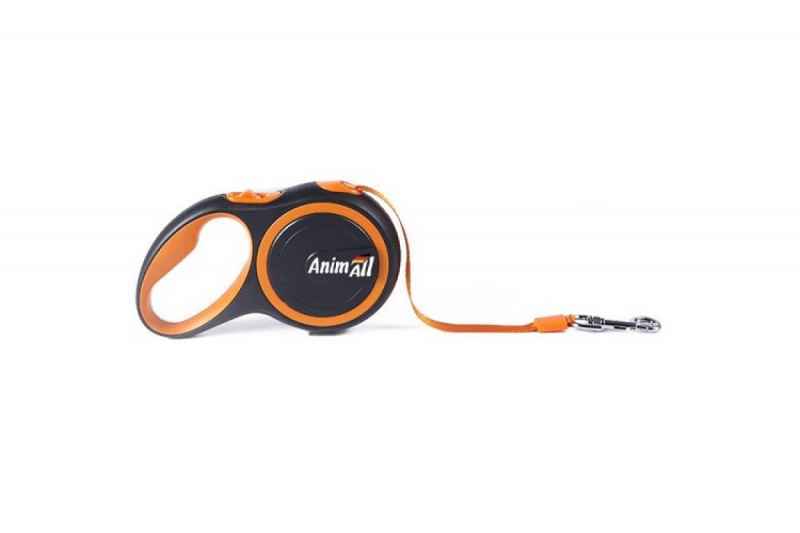 AnimAll (ЭнимАлл) Поводок-рулетка для собак, лента (5 м, до 25 кг) (M) в E-ZOO