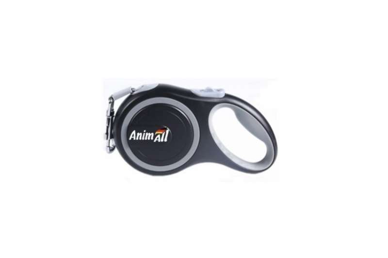 AnimAll (ЕнімАлл) L - Повідець-рулетка для собак, стрічка (5 м, до 50 кг) (L) в E-ZOO