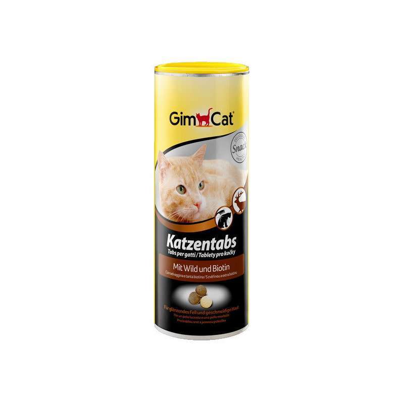 Gimcat (ДжимКэт) Katzentabs - Витамины для кошек с дичью и биотином для улучшения пищеварения (710 шт) в E-ZOO