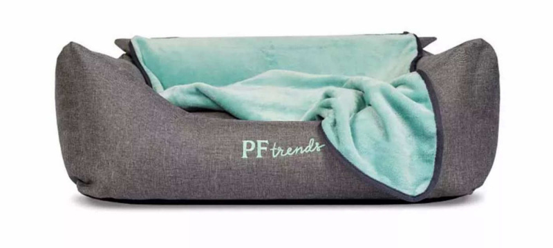 Pet Fashion (Пэт Фешн) Лежак Prime с пледом для собак и кошек (66х52х24 см) в E-ZOO