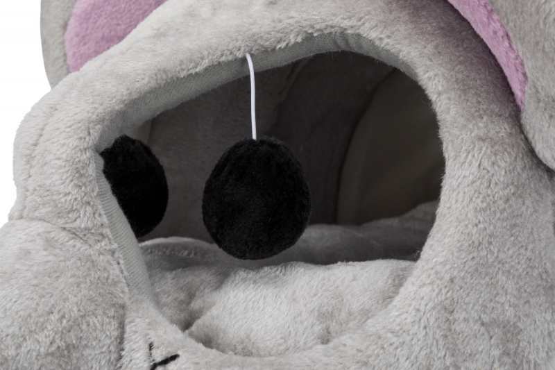 Trixie (Трикси) Lukas Cuddly Cave - Плюшевый домик-лежак с когтеточкой для кошек (35х33х65 см) в E-ZOO