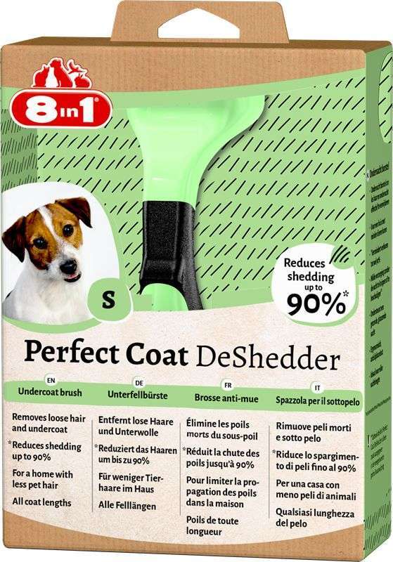 8in1 (8в1) Perfect Coat DeShedder Dog - Дешеддер для вичісування собак (M) в E-ZOO