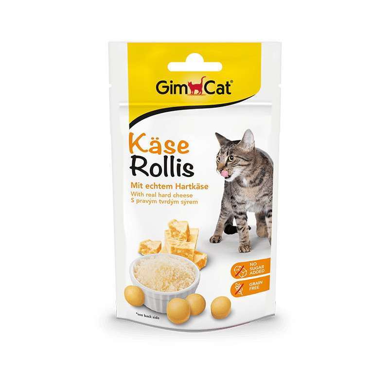 GimCat (ДжимКэт) Kase-Rollis - Общеукрепляющий комплекс для котов с сыром