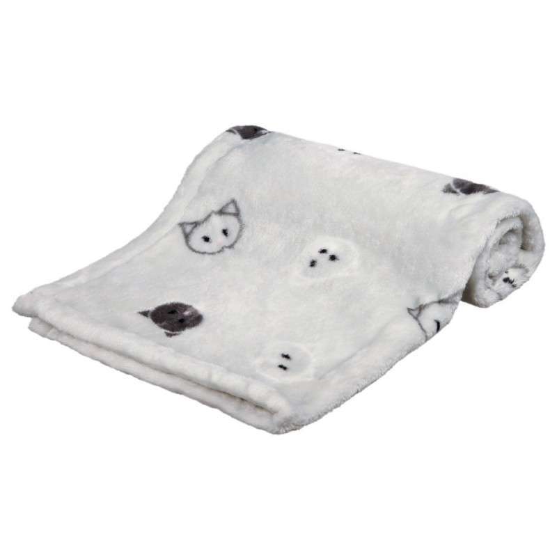 Trixie (Трикси) Mimi Blanket - Мягкий плюшевый коврик с мордочками для кошек (70х50 см) в E-ZOO