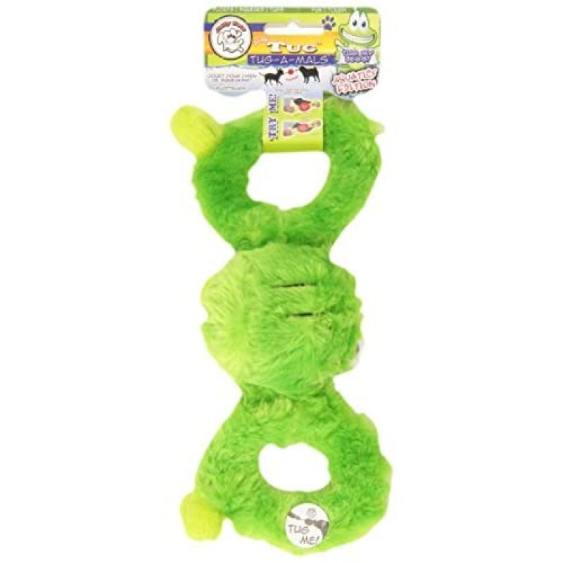 Jolly Pets (Джолли Пэтс) TUG-A-MAL Frog Dog Toy - Игрушка-пищалка Лягушка для перетягивания (11х33х11 см) в E-ZOO
