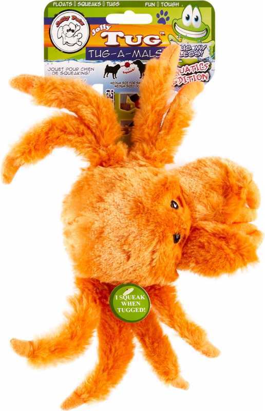 Jolly Pets (Джоллі Петс) TUG-A-MAL Crab Dog Toy - Іграшка-пискавка Краб для перетягування (12х25х8 см) в E-ZOO