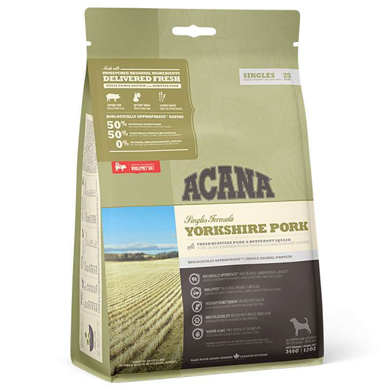 Acana (Акана) Yorkshire Pork - Сухий корм з м'ясом свинини для собак усіх порід на всіх стадіях життя з чутливим травленням (2 кг) в E-ZOO