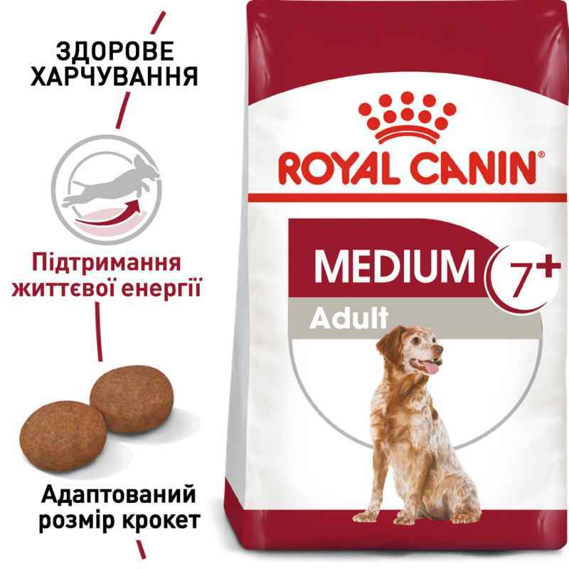 Royal Canin (Роял Канін) Medium Adult 7 - Сухий корм для собак, що старіють (4 кг) в E-ZOO