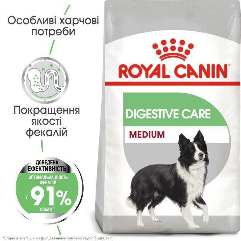Royal Canin (Роял Канин) Medium Digestive Care - Сухой корм для собак с чувствительной пищеварительной системой - Фото 2