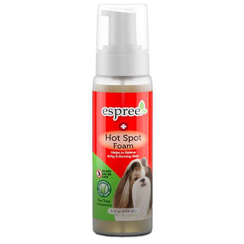 Espree (Эспри) Hot Spot Foam - Лечебная пена для мытья с маслом чайного дерева, ромашкой и алоэ для собак (148 мл) в E-ZOO