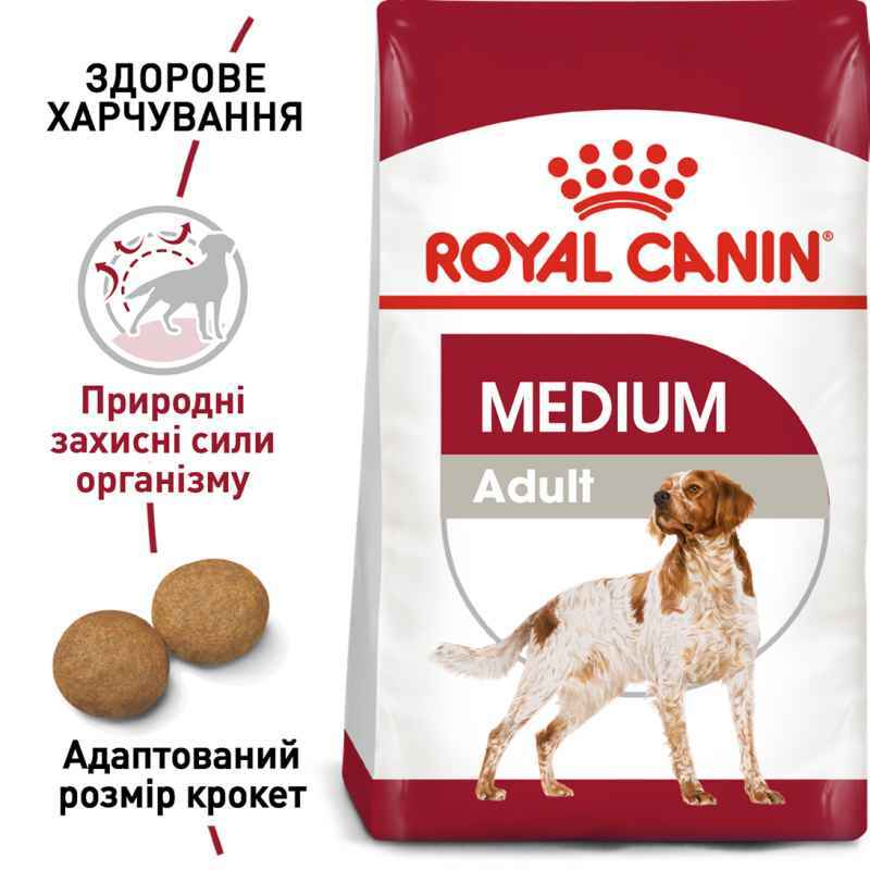 Royal Canin (Роял Канін) Medium Adult - Корм збалансований для дорослих собак середніх порід (4 кг) в E-ZOO
