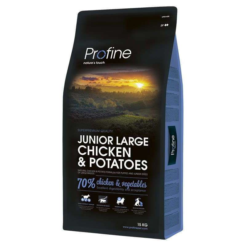 Profine (Профайн) Junior Large Breed Chicken & Potatoes - Сухий корм для молодих собак великих порід з куркою і картоплею (15 кг) в E-ZOO