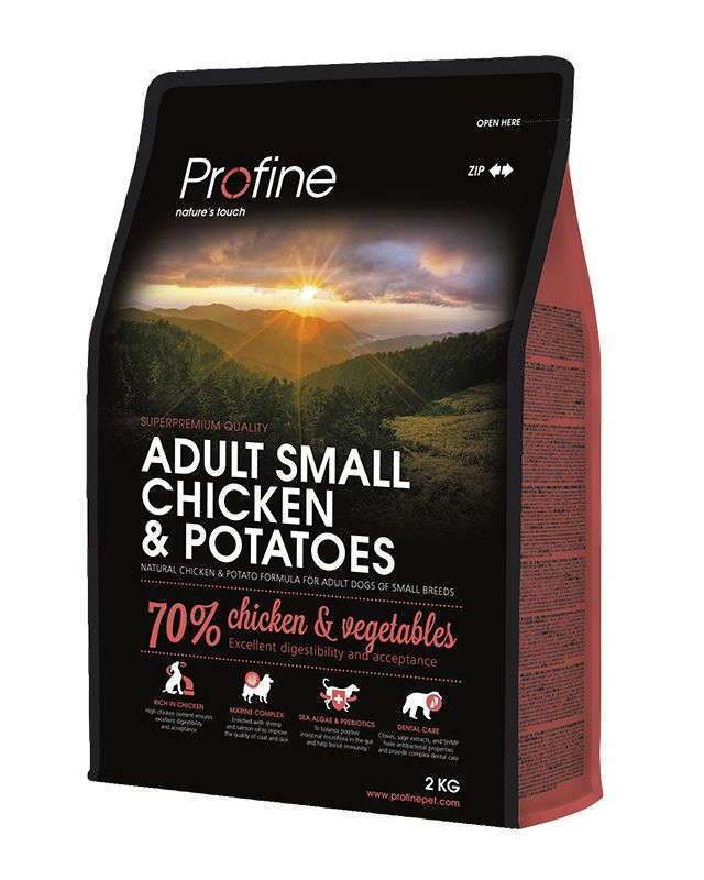 Profine (Профайн) Adult Small Breed Chicken&Potatoes - Сухой корм с курицей и картофелем для собак малых пород (10 кг) в E-ZOO