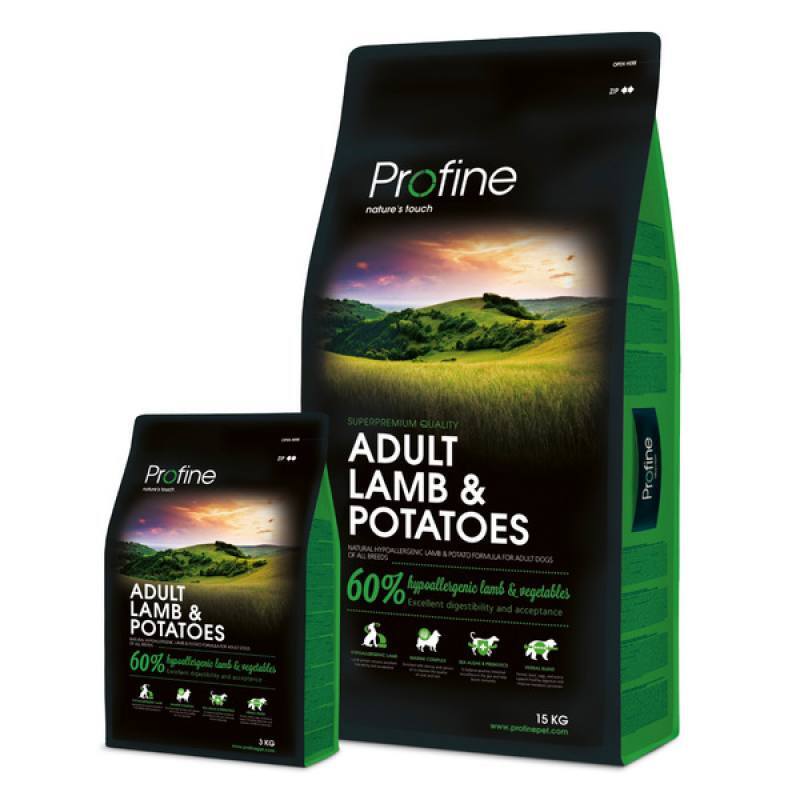 Profine (Профайн) Adult Lamb&Potatoes - Сухой гипоаллергенный корм для взрослых собак с ягненком и картофелем (15 кг) в E-ZOO