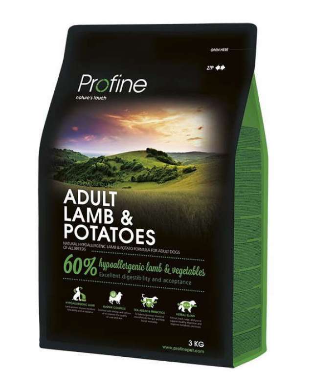 Profine (Профайн) Adult Lamb&Potatoes - Сухой гипоаллергенный корм для взрослых собак с ягненком и картофелем - Фото 2