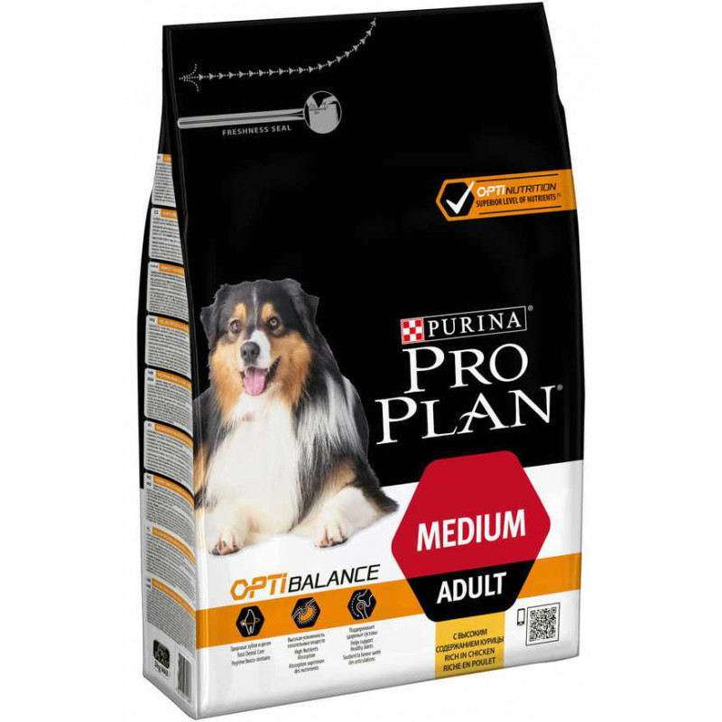 Purina Pro Plan (Пуріна Про План) Adult Medium with Chicken - Сухий корм для дорослих собак середніх порід з куркою (3 кг) в E-ZOO