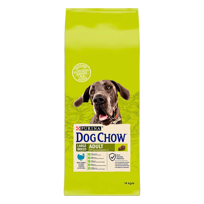 Dog Chow (Дог Чау) Adult Large Breed - Сухой корм с индейкой для взрослых собак крупных пород (14 кг) в E-ZOO
