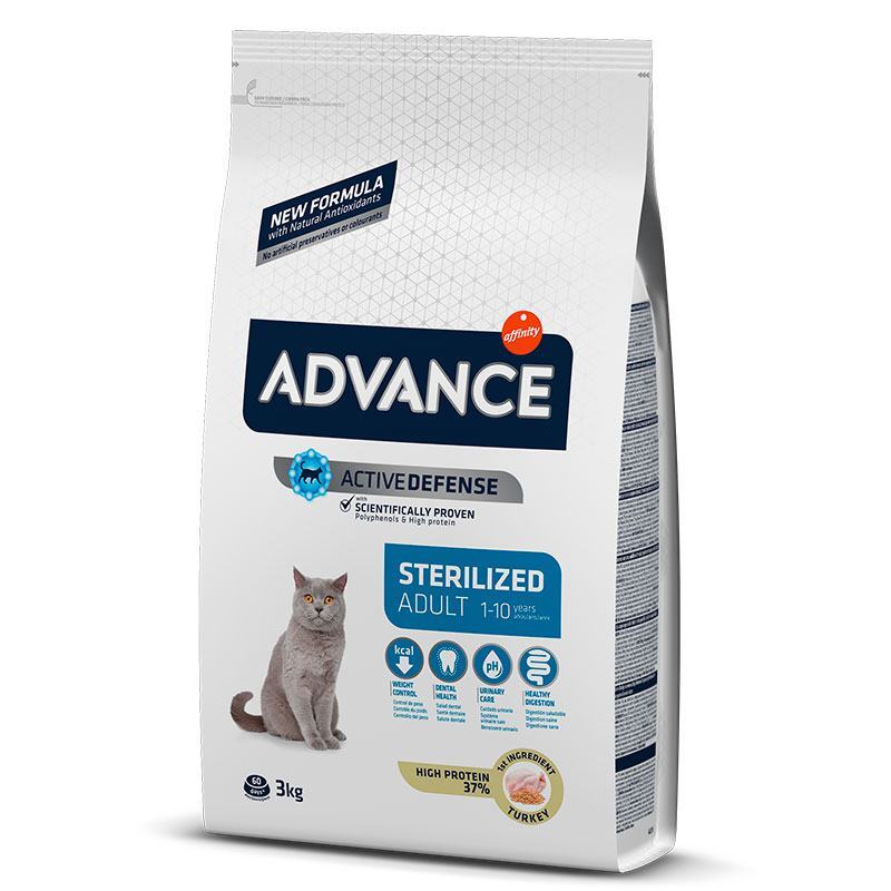 Advance (Едванс) Cat Sterilized Adult Turkey - Сухий корм з індичкою для стерилізованих кішок (400 г) в E-ZOO
