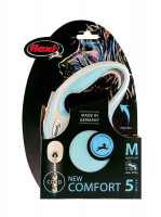 Flexi (Флекси) New Comfort М - Поводок-рулетка для собак средних пород, трос (5 м, до 20 кг) - Фото 7