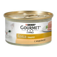 Gourmet (Гурмэ) Gold - Консервированный корм паштет с индейкой для взрослых кошек