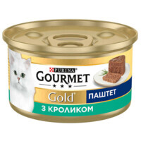 Gourmet (Гурме) Gold - Консервований корм-паштет з кроликом для дорослих котів (85 г) в E-ZOO