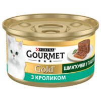 Gourmet (Гурмэ) Gold - Консервированный корм-террин с кроликом для взрослых кошек (85 г) в E-ZOO