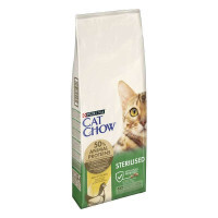 Cat Chow (Кэт Чау) Sterilised - Сухой корм с курицей для кастрированных котов и стерилизованных кошек (15 кг)