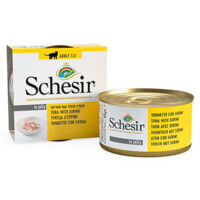 Schesir (Шезір) Cat Tuna Surimi - Консервований корм з тунцем і сурімі для дорослих котів (шматочки в желе) (85 г) в E-ZOO