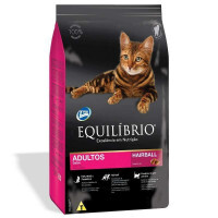 Equilibrio (Еквілібріо) Cat Adult Hairball - Сухий корм з куркою для дорослих котів, схильних до утворення грудочок шерсті в шлунку (500 г) в E-ZOO