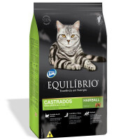 Equilibrio (Эквилибрио) Cat Adult Neutered Hairball - Сухой корм с курицей и рыбой для взрослых кастрированных котов и стерилизованных кошек в возрасте от 1-го до 7-ми лет (500 г) в E-ZOO