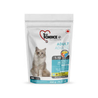 1st Choice (Фест Чойс) Healthy Skin&Coat - Сухий корм з лососем для дорослих котів для здорової шкіри і блискучої шерсті (350 г) в E-ZOO