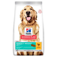 Hill's (Хиллс) Sceince Plan Adult Perfect Weight Large Breed - Сухой корм с курицей для собак крупных пород от 1 года (12 кг)