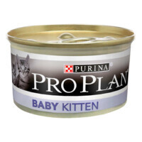 Purina Pro Plan (Пурина Про План) Baby Kitten Chiken - Консервированный корм с курицей для котят до 12 месяцев, первый прикорм (мусс) (24х85 г (box)) в E-ZOO