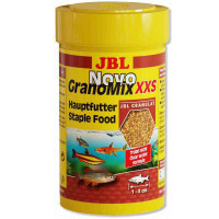 JBL (ДжиБиЭль) NovoGranoMix XXS - Основной корм в гранулах для очень маленьких аквариумных рыб длиной 1-3 см (100 мл)