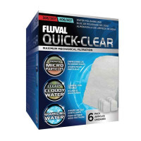Fluval (Флювал) Quick-Clear - Губка быстрой очистки для внешнего фильтра Fluval 306 / 307 / 406 / 407 (6 шт./уп.)