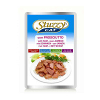 Stuzzy (Штузи) Cat Ham Veal - Консервированный корм с ветчиной и телятиной для кошек (кусочки в желе) (100 г)