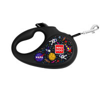 Collar (Коллар) WAUDOG Roulette Leash - Поводок-рулетка для собак с рисунком "NASA" (S) в E-ZOO