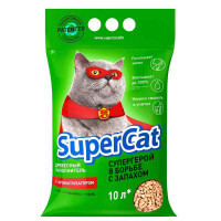 Super Cat (Супер Кет) - Древесный наполнитель с ароматом лаванды для кошачьих туалетов (3 кг)