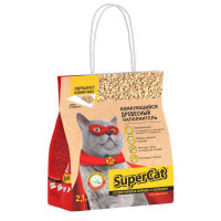 Super Cat (Супер Кет) Комкующийся древесный наполнитель для кошачьих туалетов (2,1 кг)