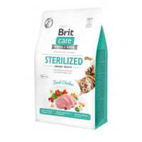 Brit Care (Бріт Кеа) Cat Grain-Free Sterilized Urinary Health - Сухий беззерновий корм з куркою для дорослих стерилізованих котів (400 г) в E-ZOO