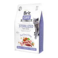 Brit Care (Бріт Кеа) Cat Grain-Free Sterilized Weight Control - Сухий беззерновий корм з качкою та індичкою для дорослих стерилізованих кішок для контролю ваги (2 кг) в E-ZOO