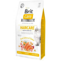 Brit Care (Бріт Кеа) Cat Grain-Free Haircare - Сухий беззерновий корм з куркою і лососем для дорослих котів зі складним доглядом за шерстю (400 г) в E-ZOO