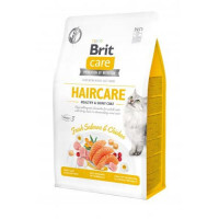 Brit Care (Бріт Кеа) Cat Grain-Free Haircare - Сухий беззерновий корм з куркою і лососем для дорослих котів зі складним доглядом за шерстю (7 кг) в E-ZOO