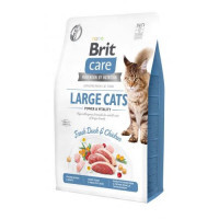 Brit Care (Брит Кеа) Grain-Free Large cats - Сухой беззерновой корм с курицей и уткой для взрослых кошек крупных пород (400 г)