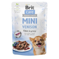 Brit Care (Брит Кеа) Mini Venison - Влажный корм с дичью для собак мелких и мини-пород (филе в соусе) (85 г) в E-ZOO