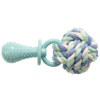 GimDog (ДжимДог) Cotton Dent Plus - Іграшка для собак Дент Плюс мотузка / вузол з термопластичною гумою (14 см / 6.6 см) в E-ZOO