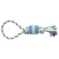 GimDog (ДжимДог) Cotton Dent Plus - Іграшка для собак Дент Плюс мотузкова петля з термопластичною гумою (30 см) в E-ZOO